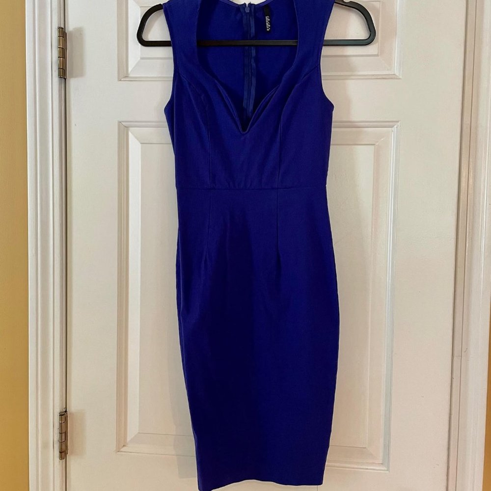 Lulus Blue V cut dress